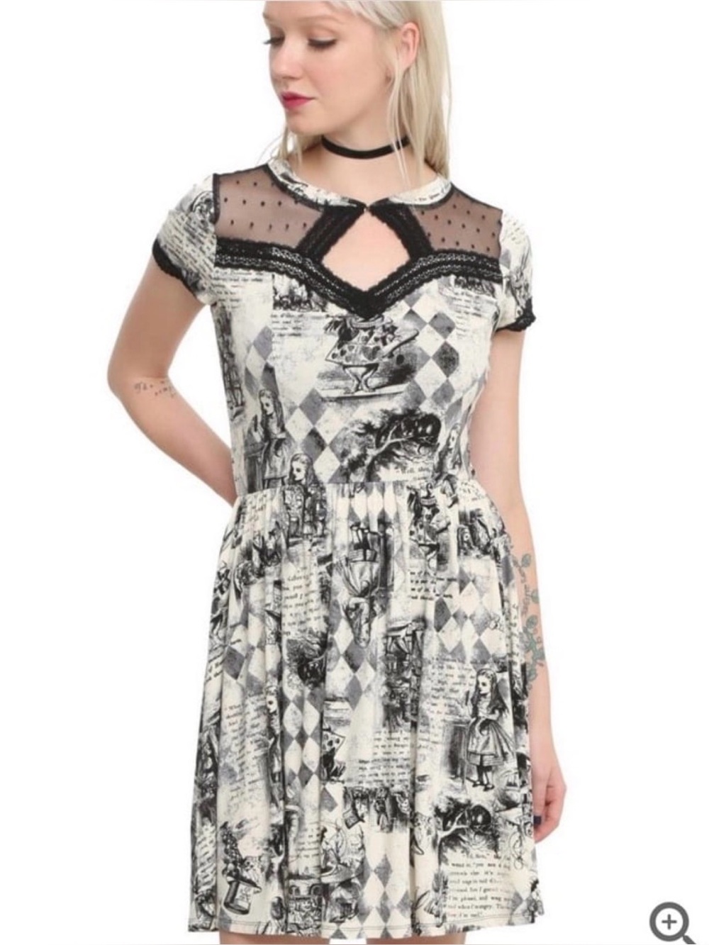 Alice In Wonderland Storybook Dress Disney Hot Topic